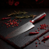 board Cutitul Bucatarului Decatails Chef 8 Inch Profesional, Otel Damasc 67 Straturi, Maner din Lemn Pakka Japonez