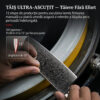 finisare manuala Cutitul Bucatarului Decatails Chef 8 Inch Profesional, Otel Damasc 67 Straturi, Maner din Lemn Pakka Japonez